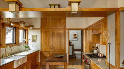 Photo of a remodeled kitchen at the E.L. Powers House